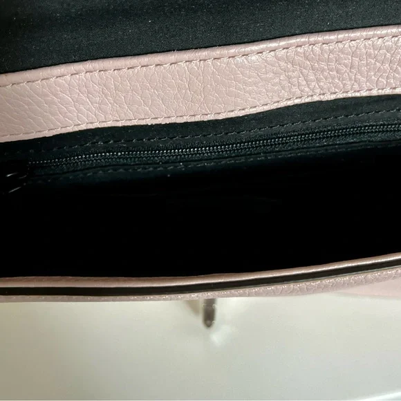 Rebecca Minkoff Love Crossbody Blush Pink Quilted Leather Feminine Quiet Luxury - Picture 6 of 15